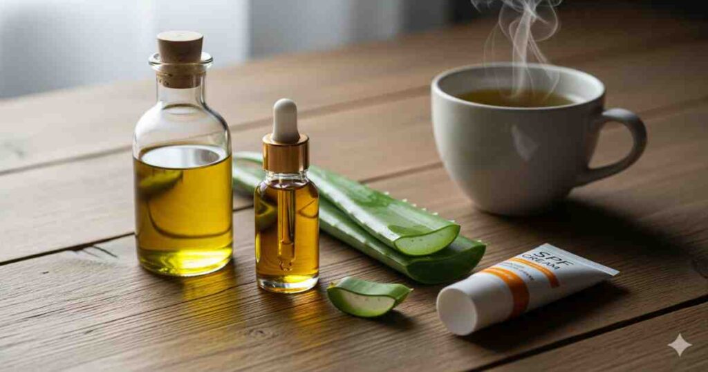 Anti-Aging Skincare Tips with natural oils and remedies