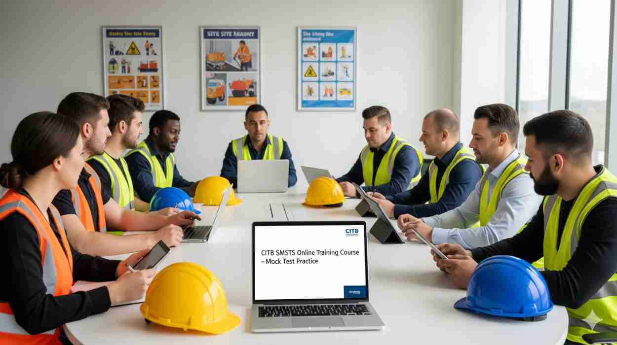 SMSTS Course Online 2025 site manager with tablet safety training
