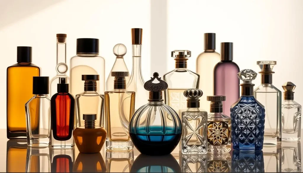 Travel-friendly 30ml perfume bottle used in a beauty flatlay scene
