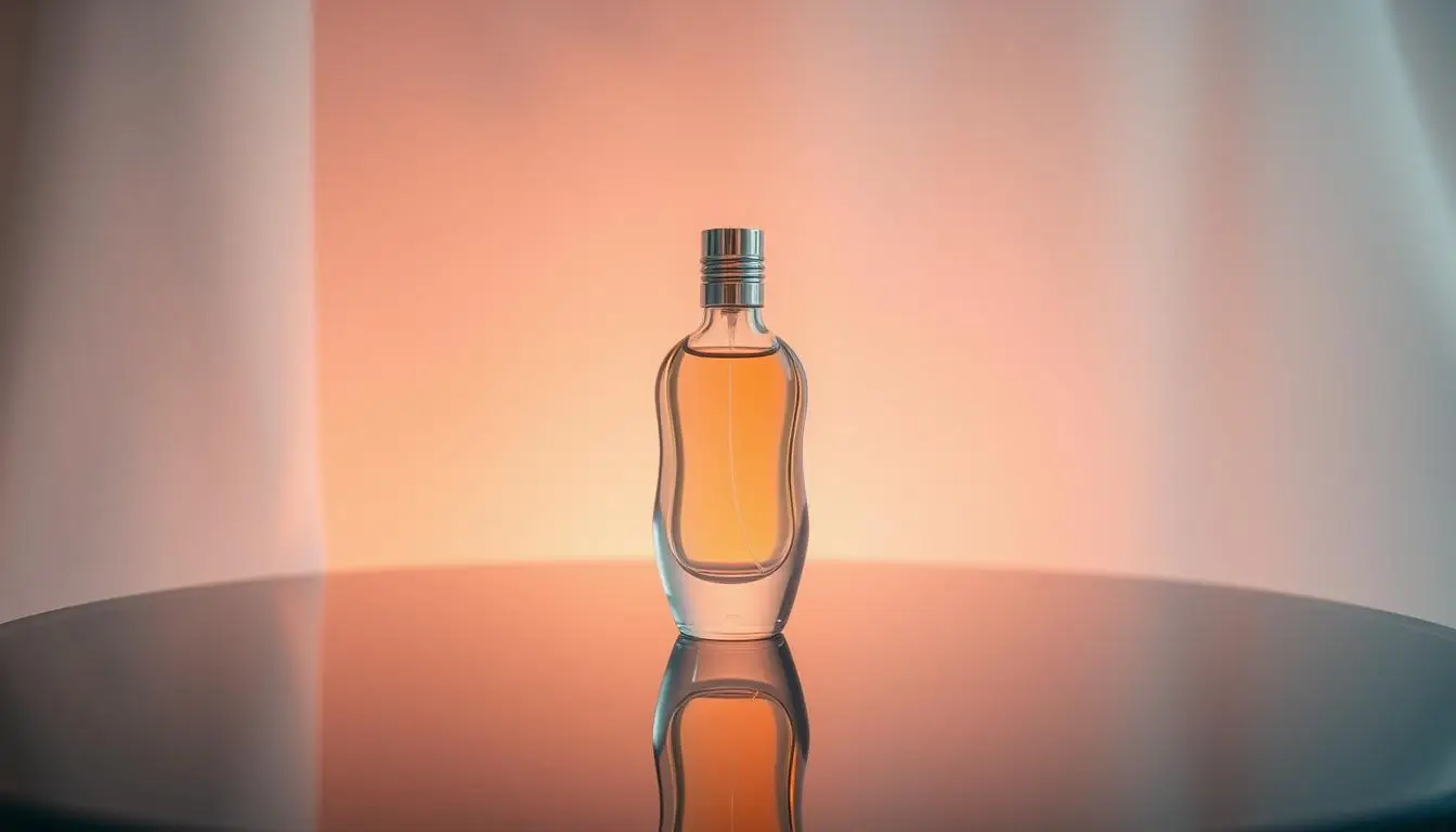 Elegant 30ml perfume bottle displayed on a clean minimal background